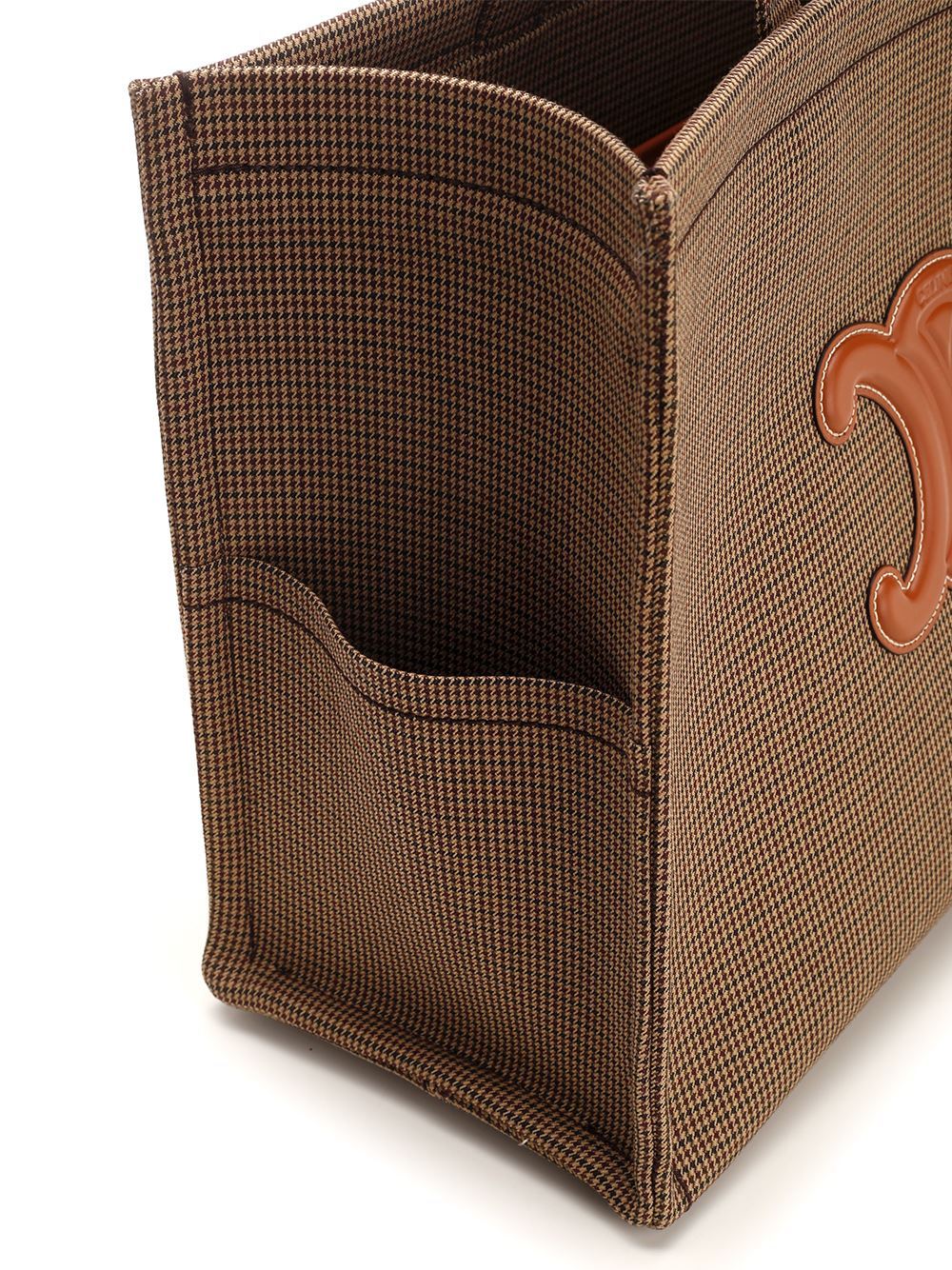 Celine Logo Handbag In Brown