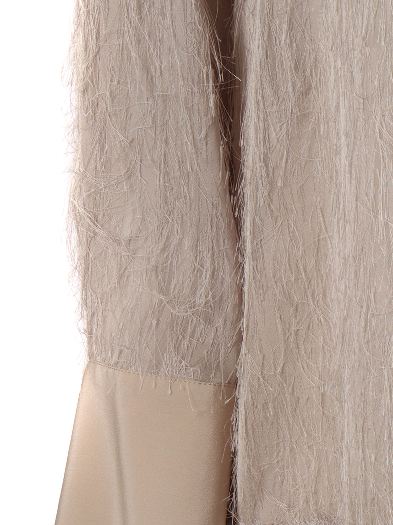 Peserico Textured Blouse With Contrasting Collar In Brown