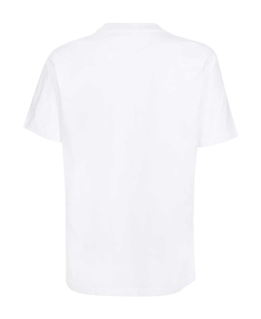 Msgm Graphic-print Cotton T-shirt In White