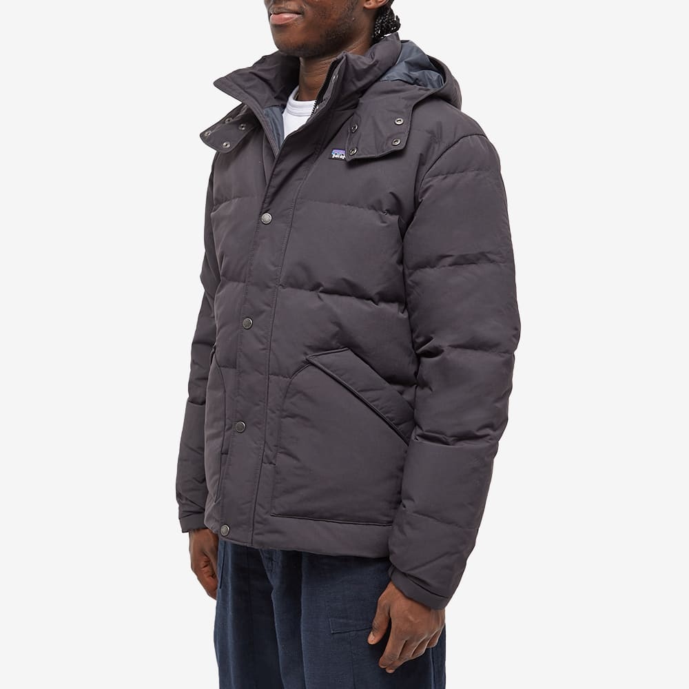 Patagonia Downdrift Down-filled Hooded Jacket In Black