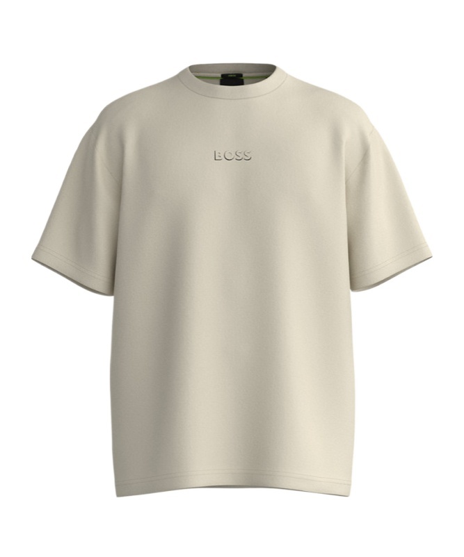 Hugo Boss Open-necked Black Shirt In Nude