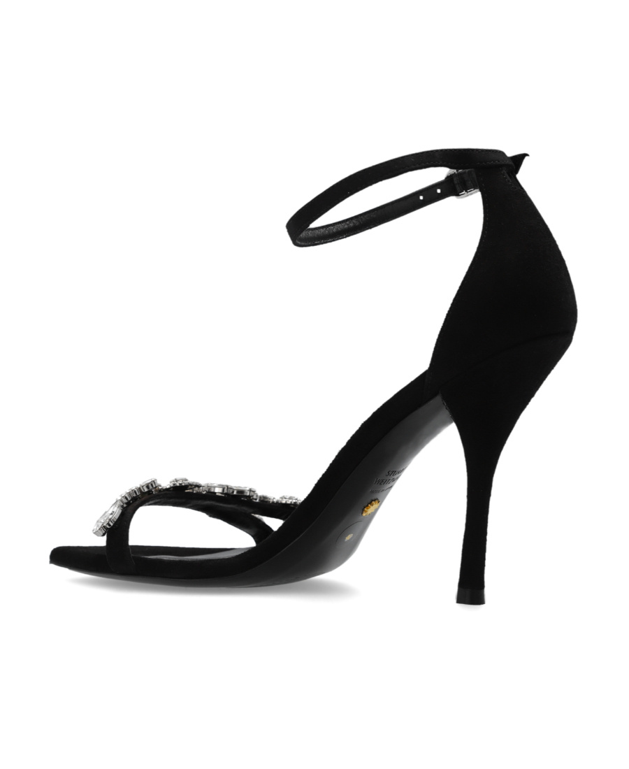 Stuart Weitzman Open-toed High-heeled Sandals In Black