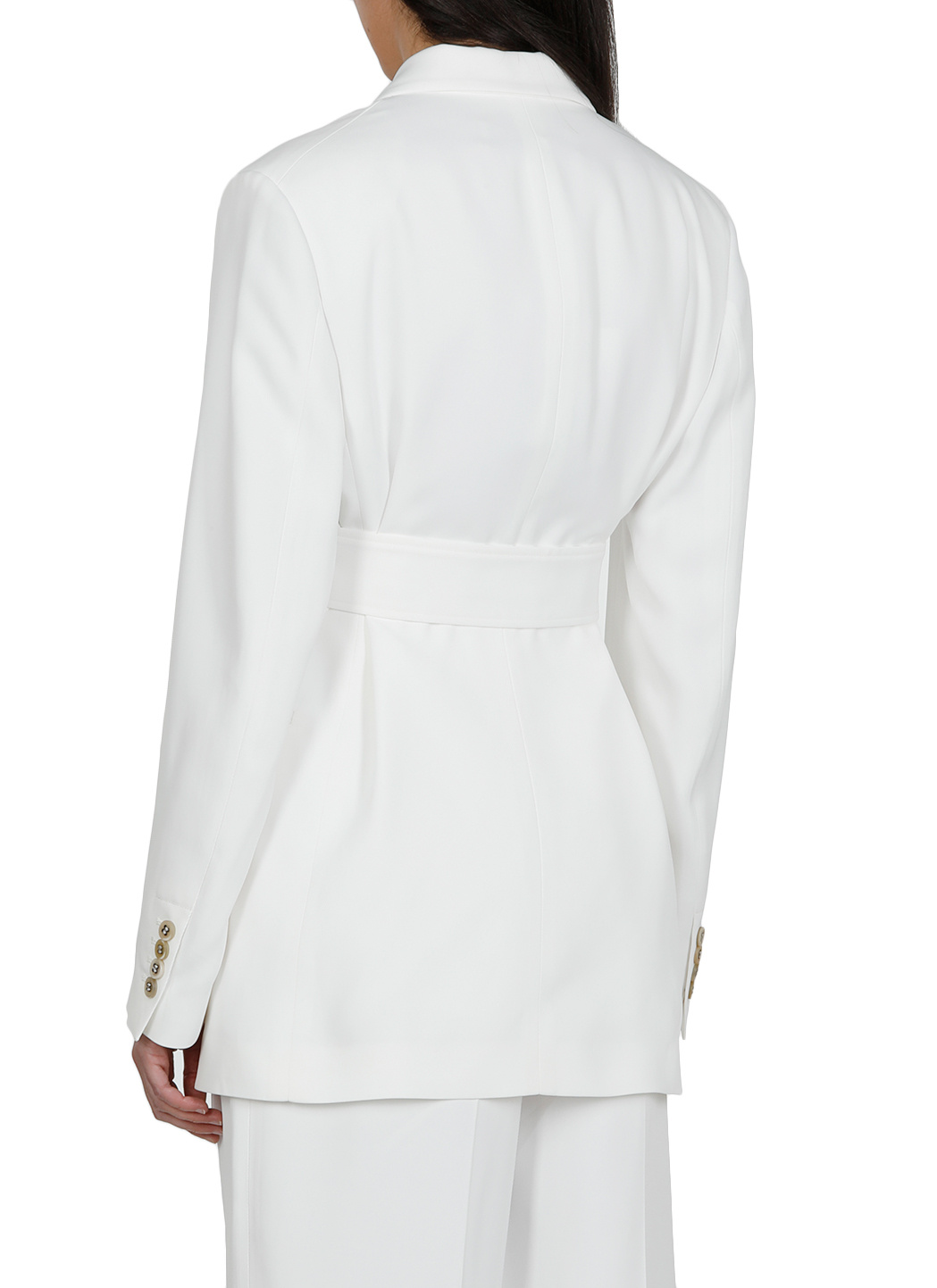 Golden Goose Double-breasted Belted Blazer In White