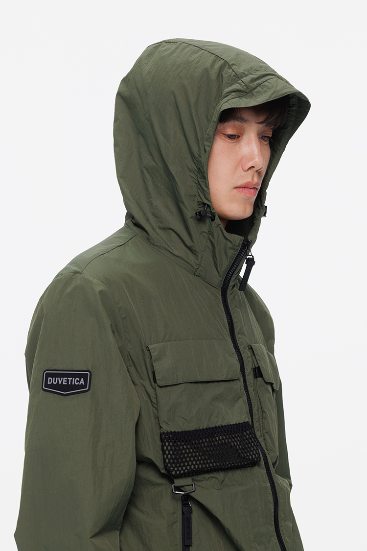 Duvetica Hooded Casual Jacket In Green