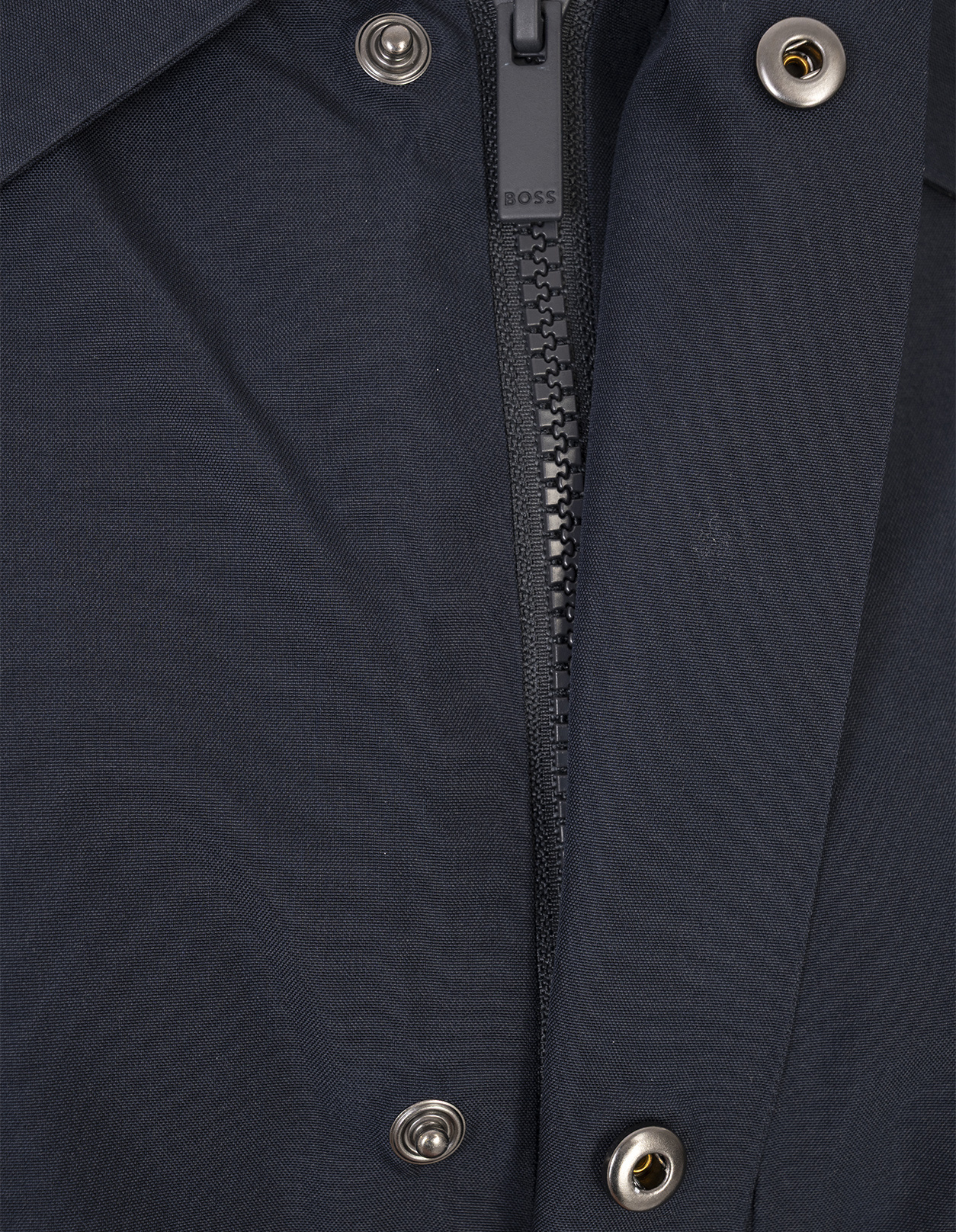 Hugo Boss Button-cuff Coat In Blue