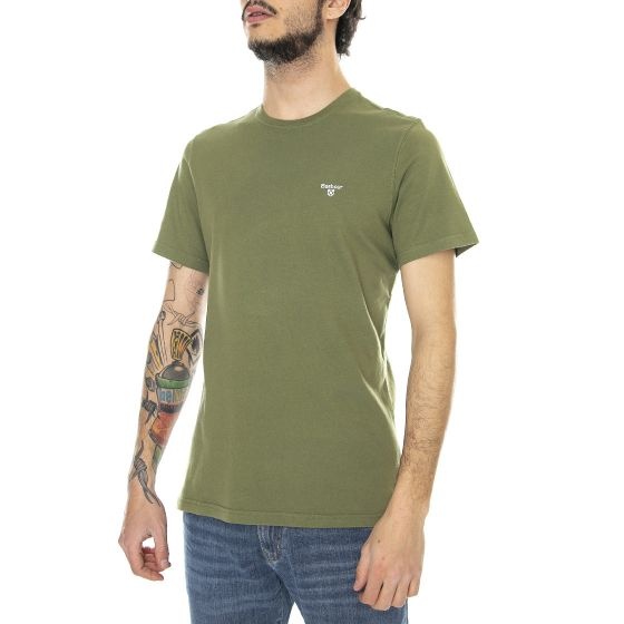 BARBOUR LOGO-EMBROIDERED COTTON T-SHIRT
