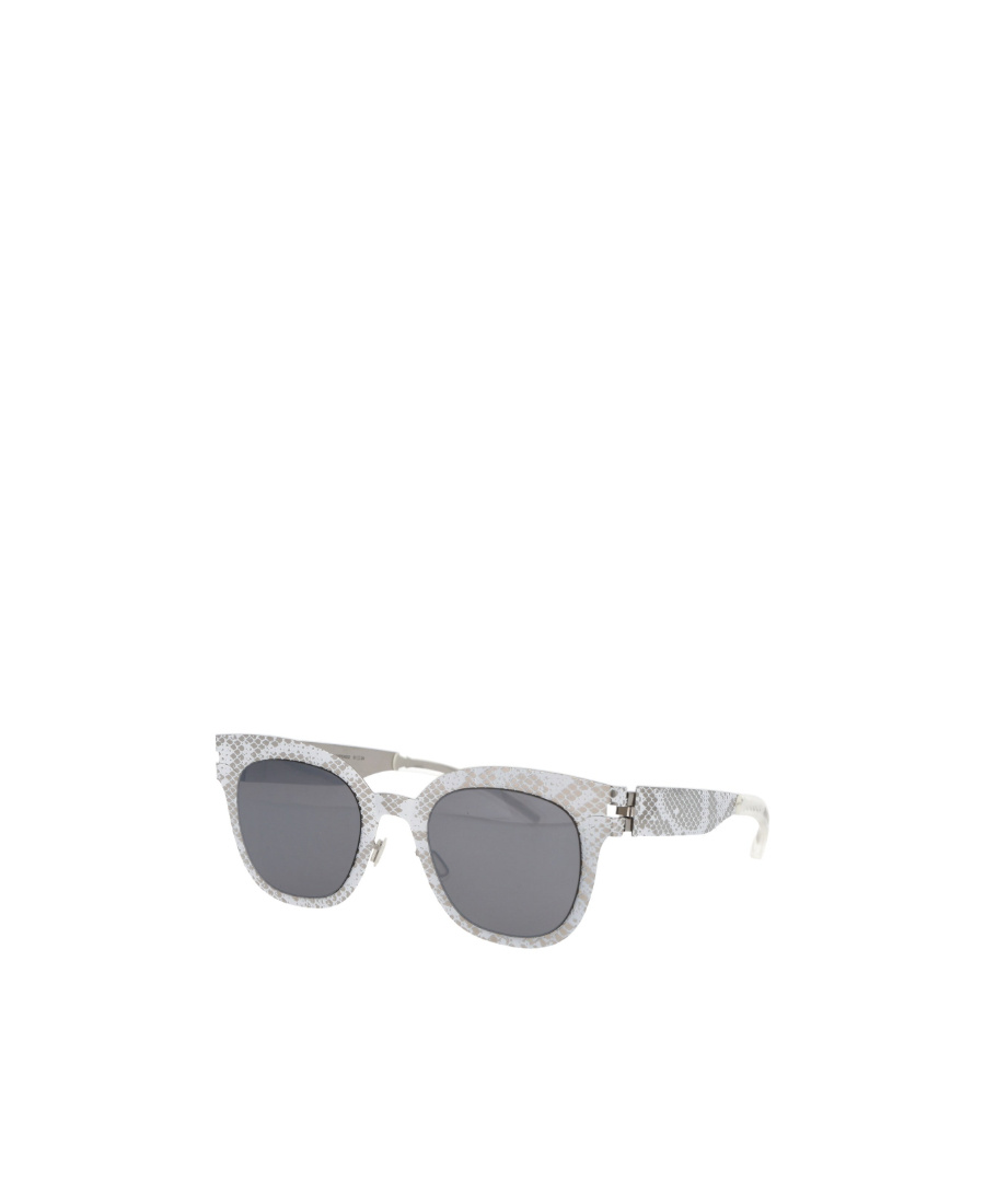 Mykita Python-print Wayfarer-frame Sunglasses In Gray