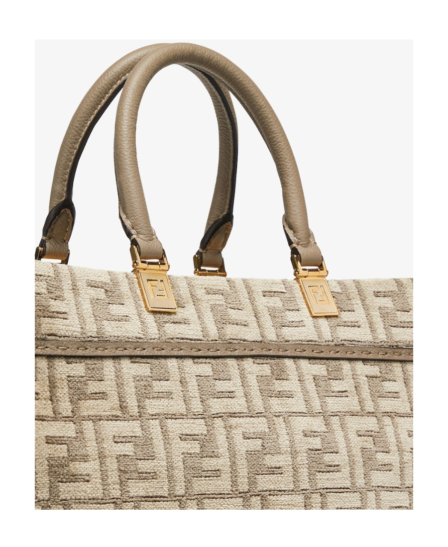 Fendi Sunshine Medium Shopper Bag In Gray