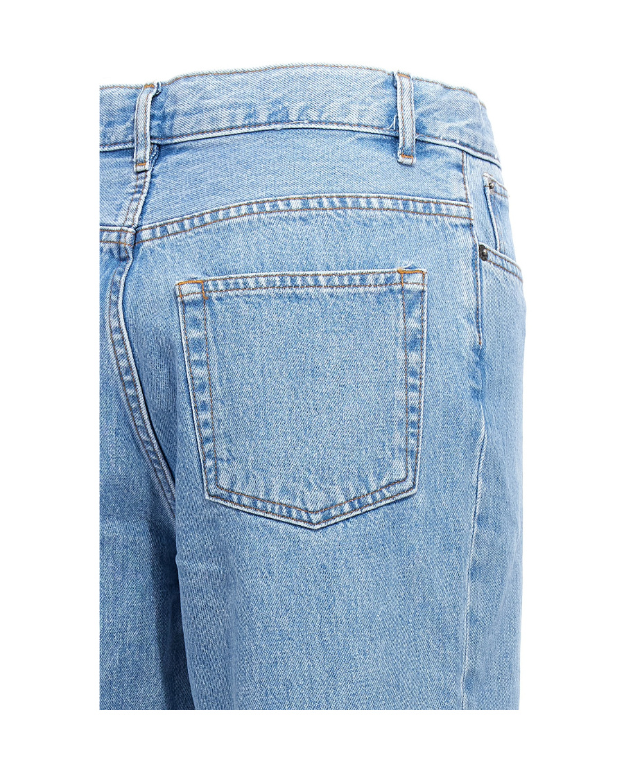 Apc High-rise Wide-leg Jeans In Blue