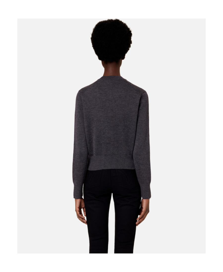 Ami Alexandre Mattiussi Heart-print Knitted T-shirt