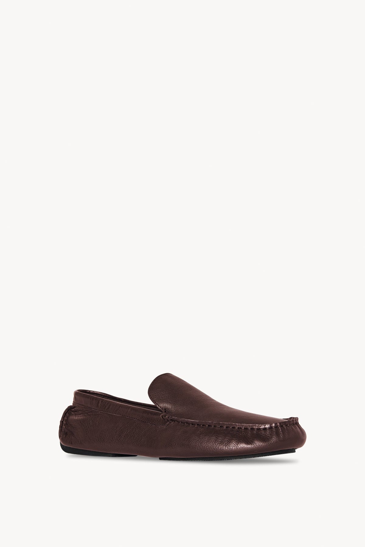 The Row Round-headed Love Shoes In Black