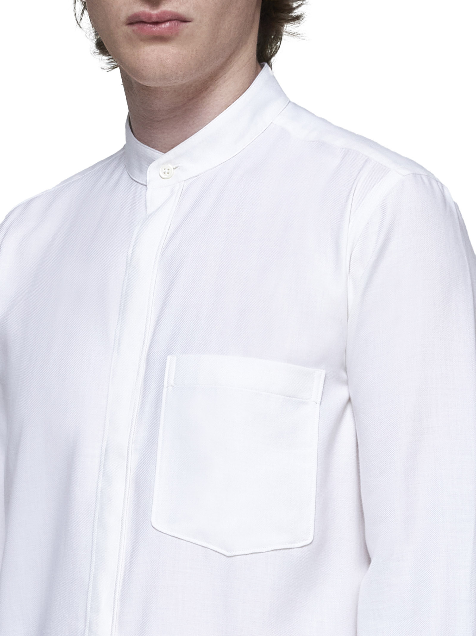 Shop Zegna Round-neck Shirt In White