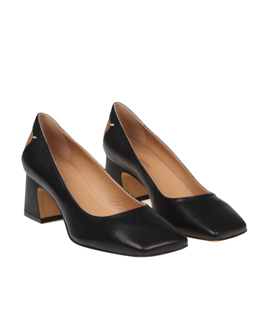 Maison Margiela Woman Pumps Black Size 8 Soft Leather