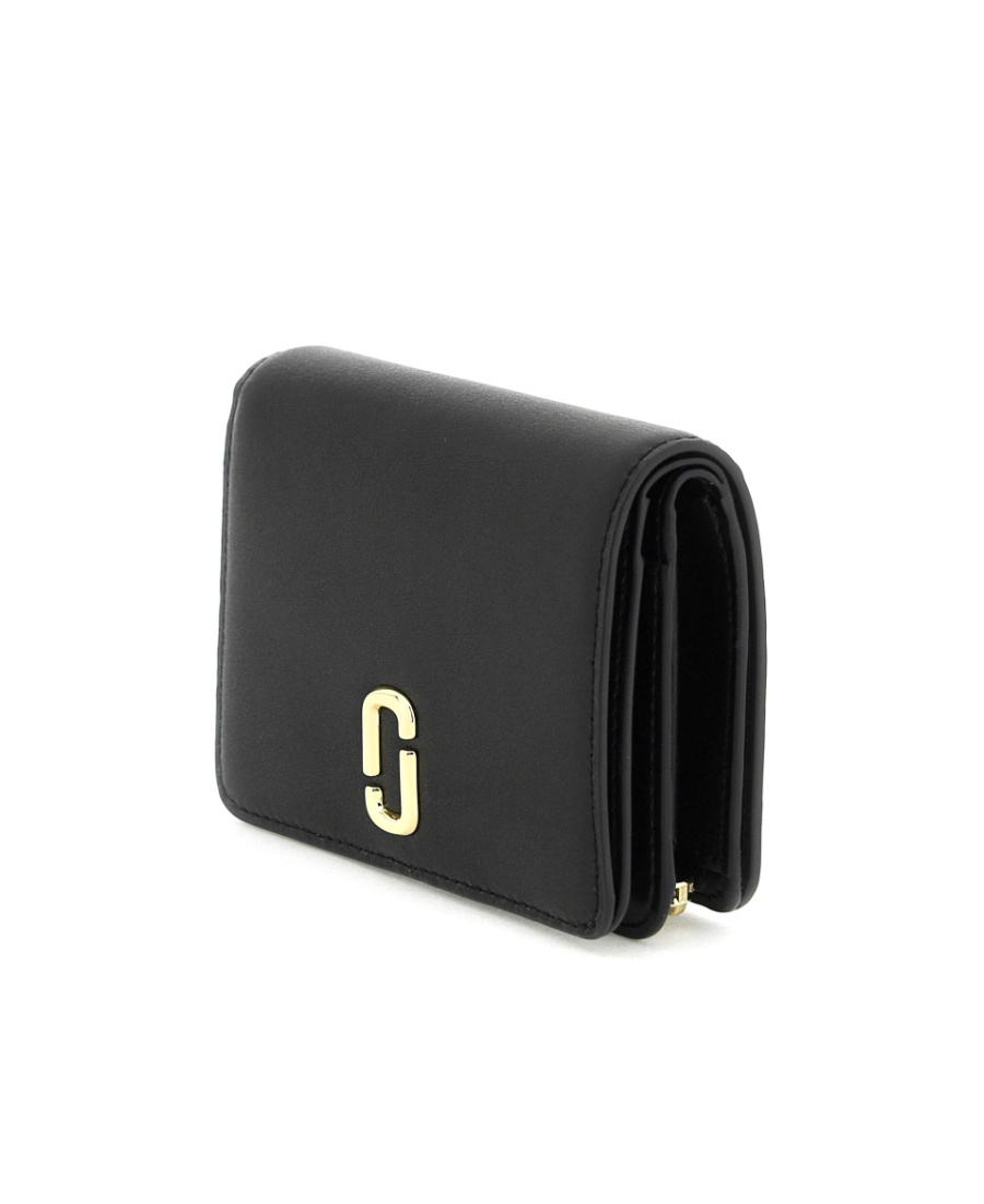 Shop Marc Jacobs The Mini Compact Wallet In Black