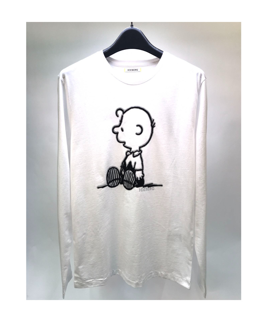ICEBERG T-SHIRT WITH ROUND NECK AND LONG SLEEVES