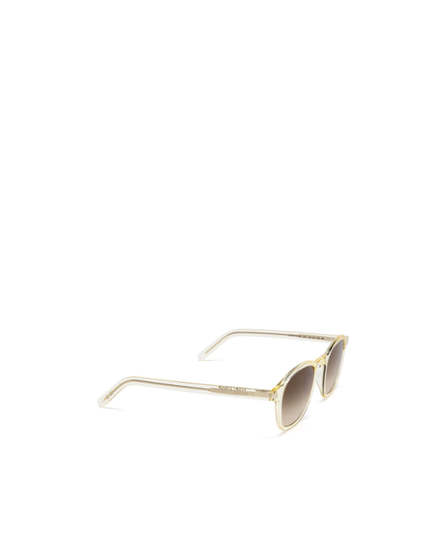 Saint Laurent Tortoiseshell Round-frame Sunglasses In Nude