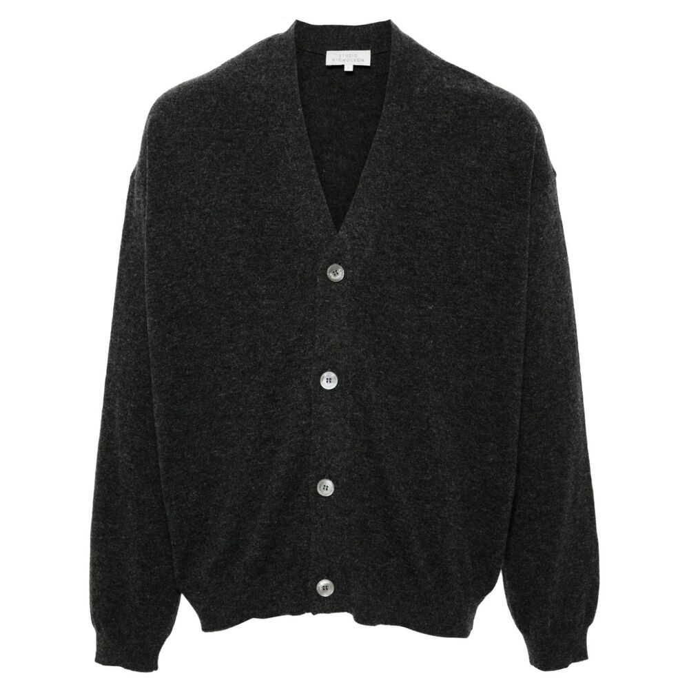 トップス STUDIO NICHOLSON CARDIGAN Studio Nicholson - Sen Cardigan in Darkest Navy – gravitypope