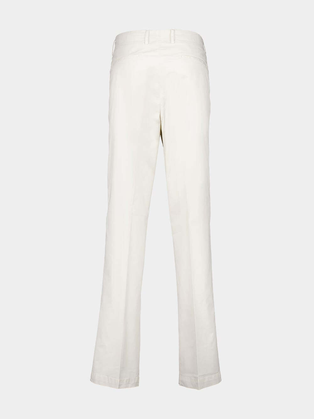 Boglioli Belt Loop Trousers In White