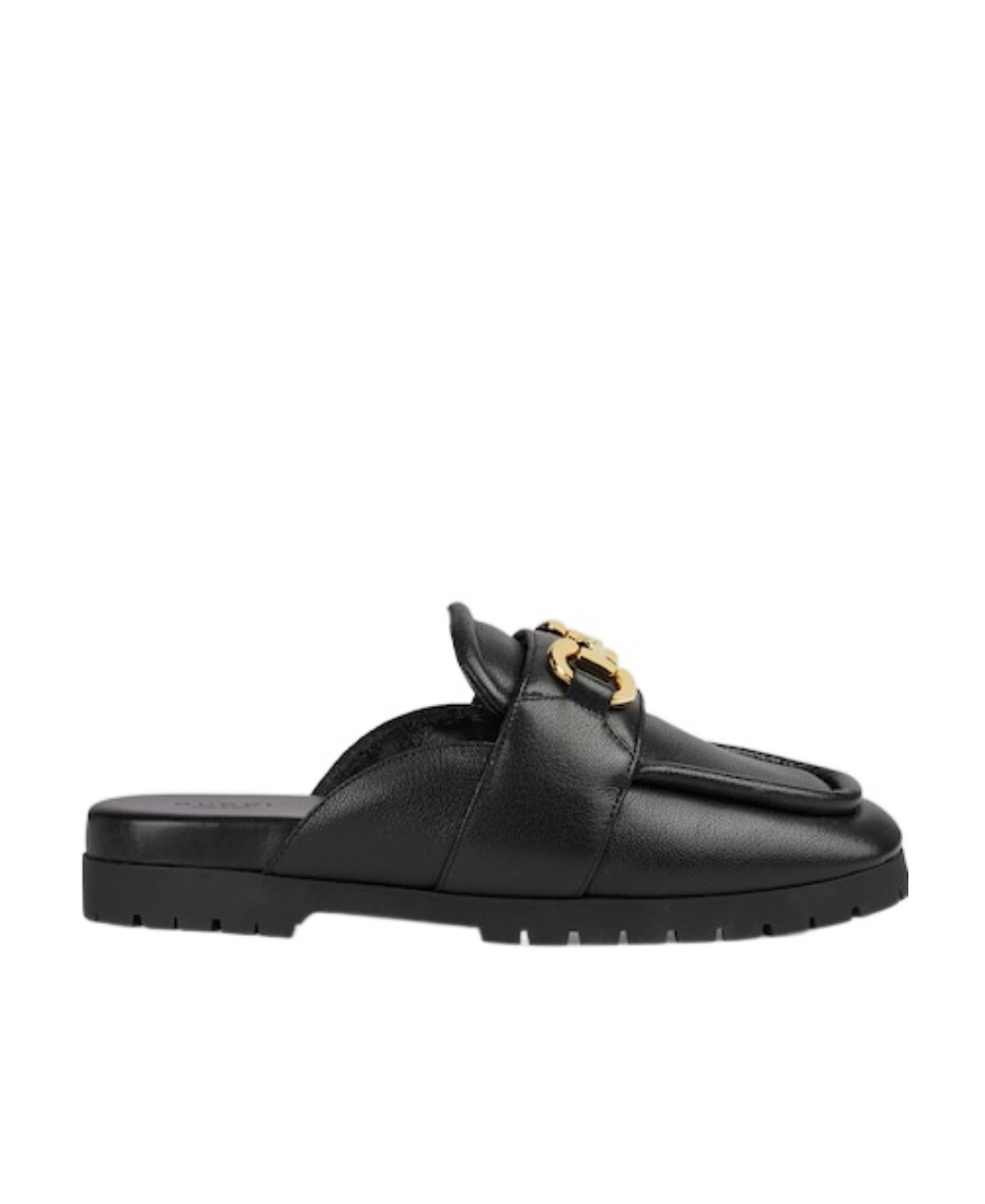 Gucci Airel Leather Horsebit Loafer Mules In Black