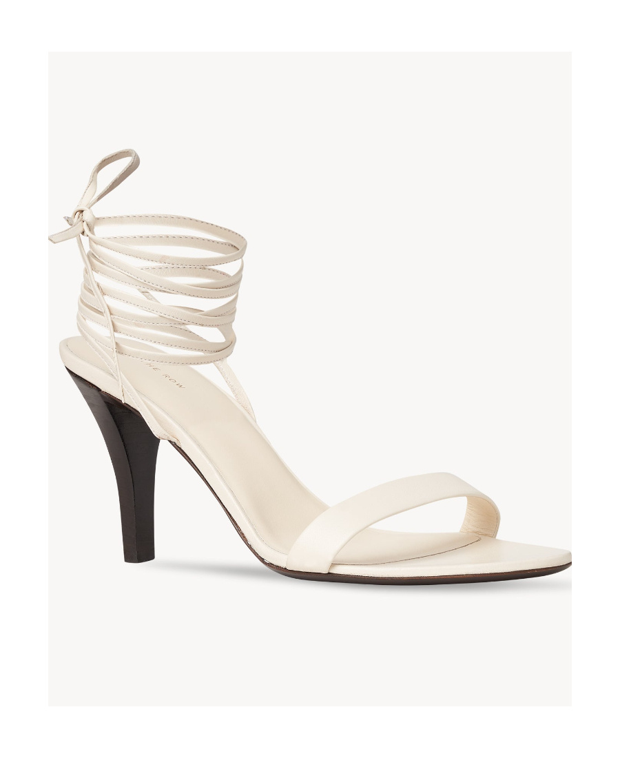 The Row Ankle-tie Leather Gladiator Sandals In White