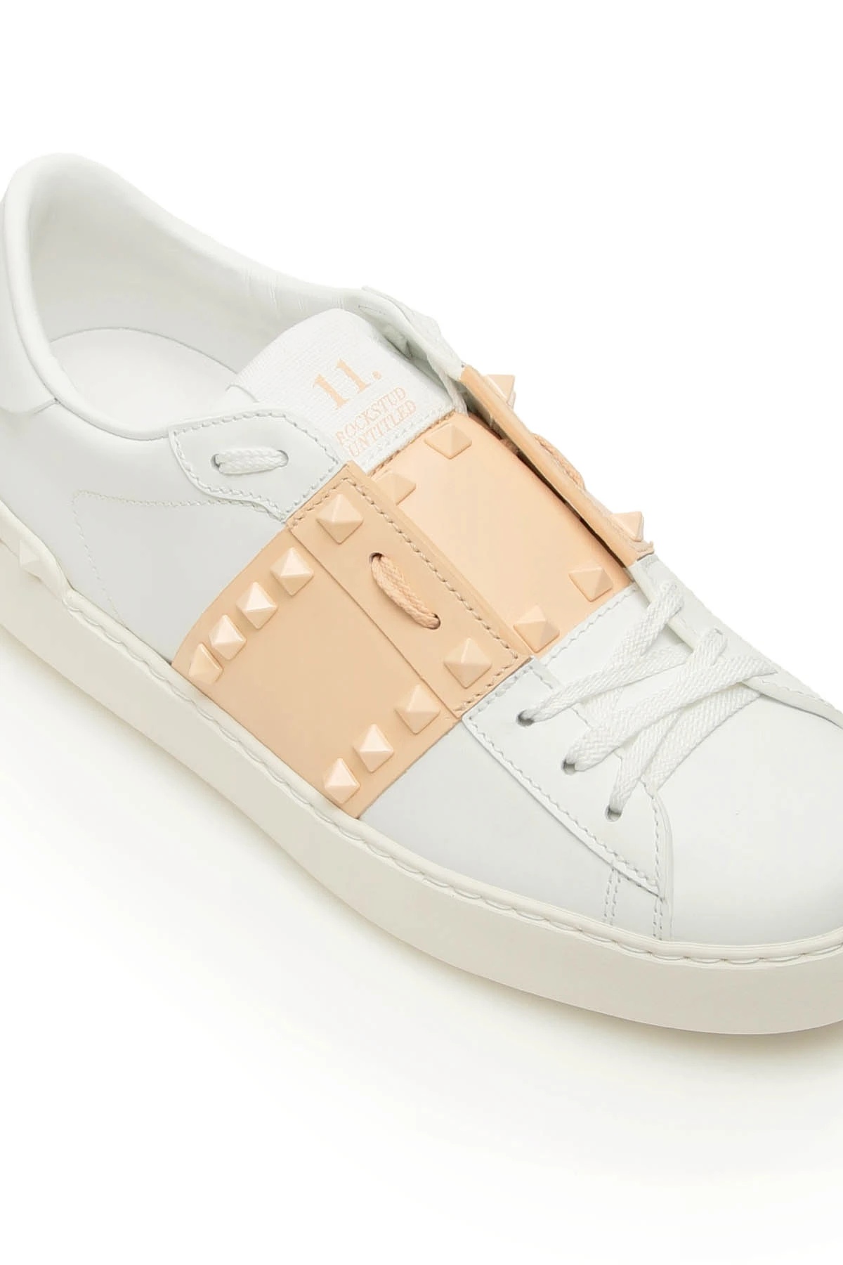 Valentino Open Low-top Sneakers In Nude