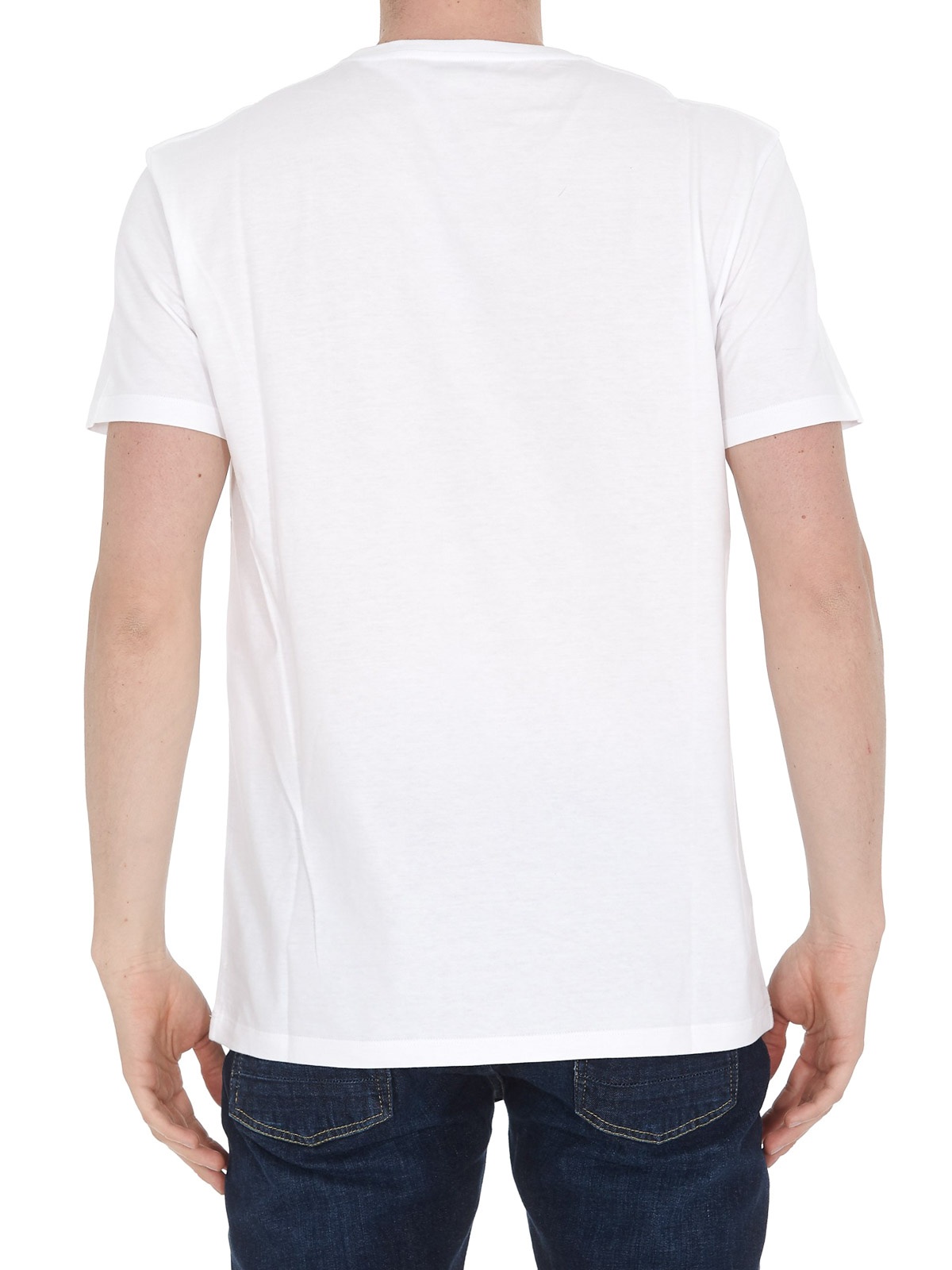 Alexander Mcqueen T-shirt With Round Neck And Short Sleeves In White