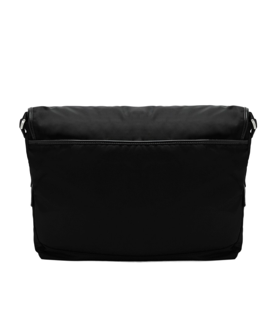Prada Re-nylon Triangle-logo Crossbody Bag In Black