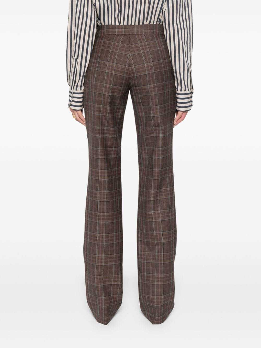 Stella Mccartney Stella Mc Cartney Check Wool Trousers In Black