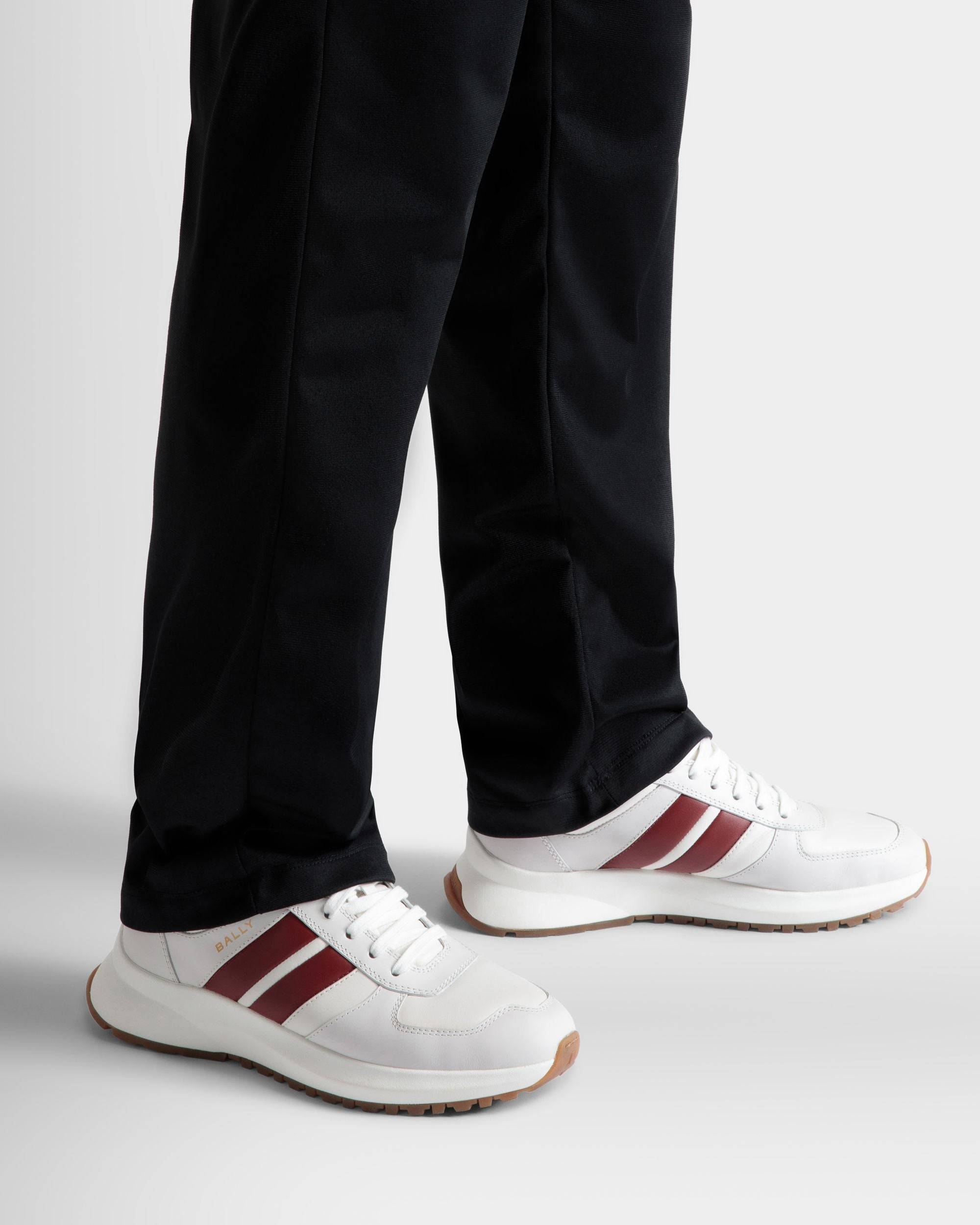 Bally White Leather Darsyl Sneakers In White
