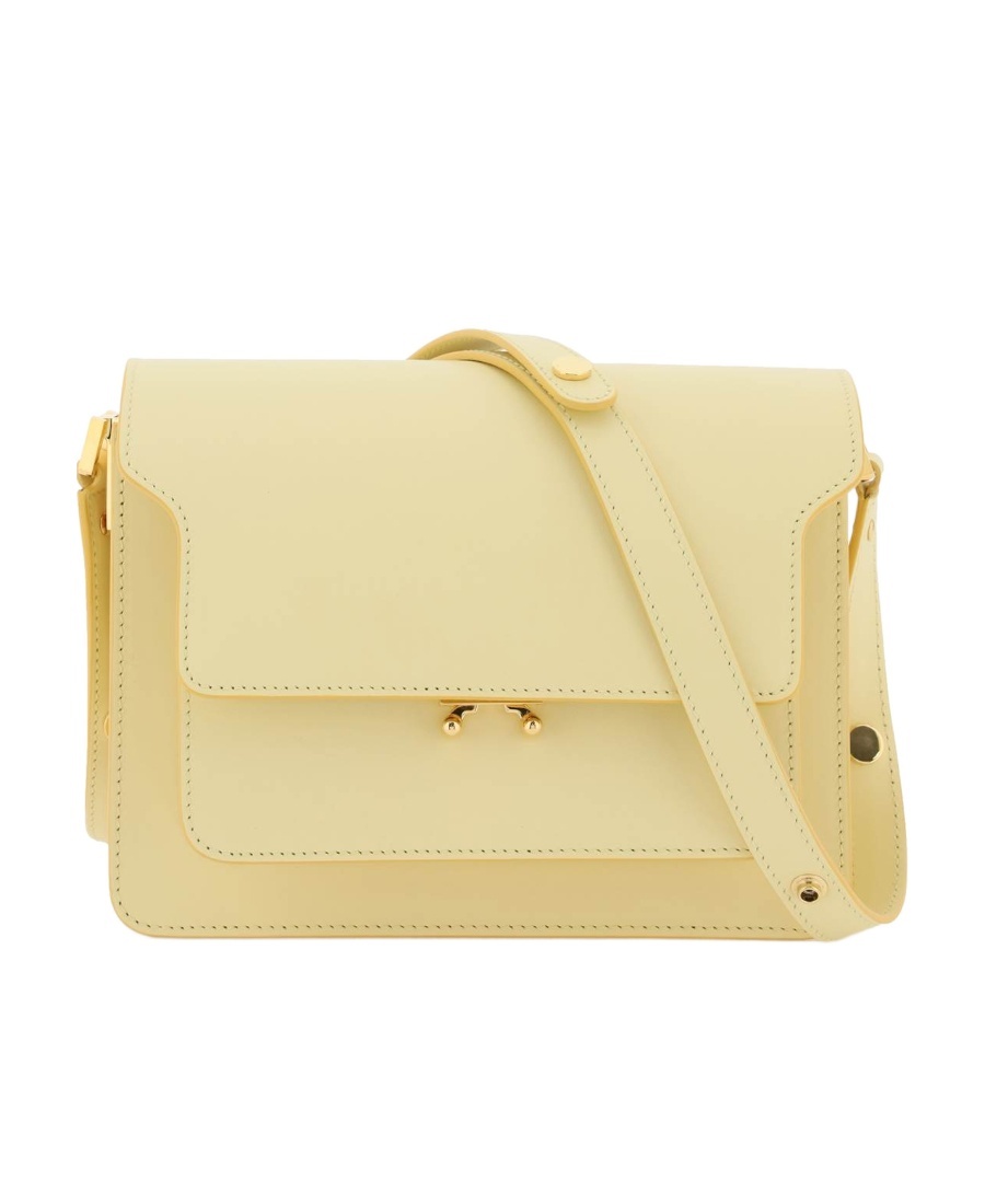 Marni Trunk Mini Shoulder Bag In Yellow