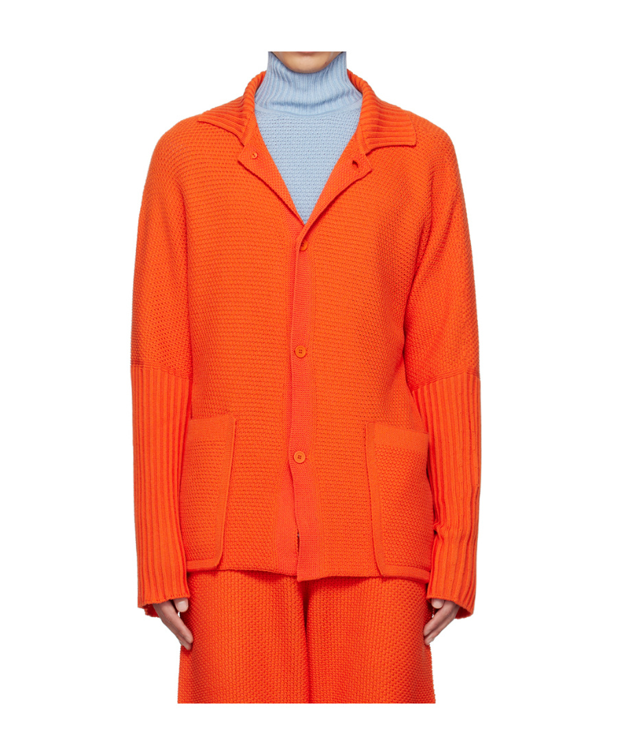 Issey Miyake Orange Rustic Shirt In Orange