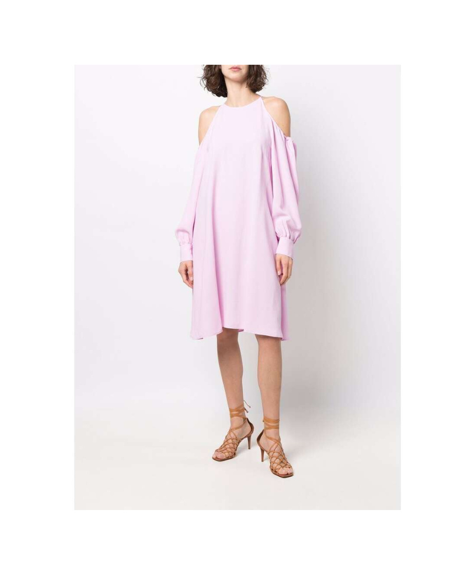 Stella Mccartney Multicolor Viscose Casual Dress In Pink