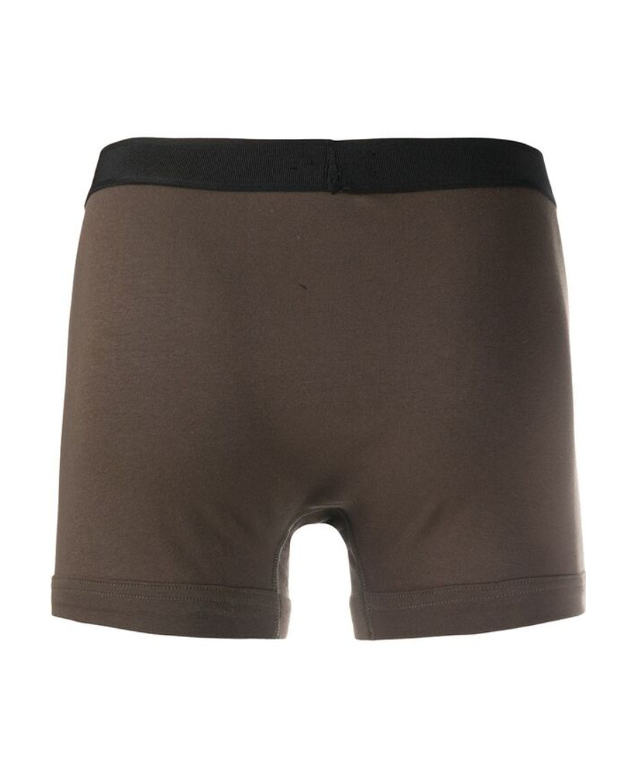 Tom Ford Logo-waistband Cotton Boxers In Brown