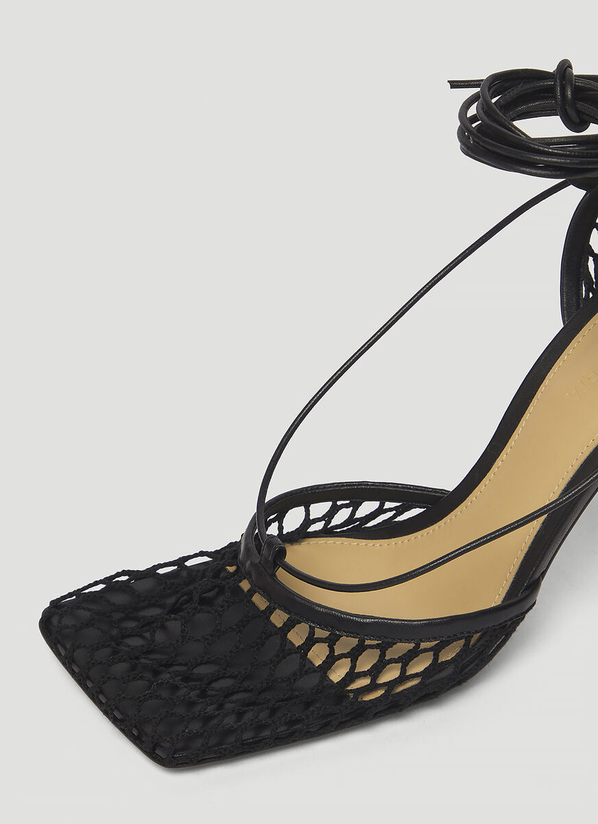 Bottega Veneta Stretch Mesh Pumps In Black