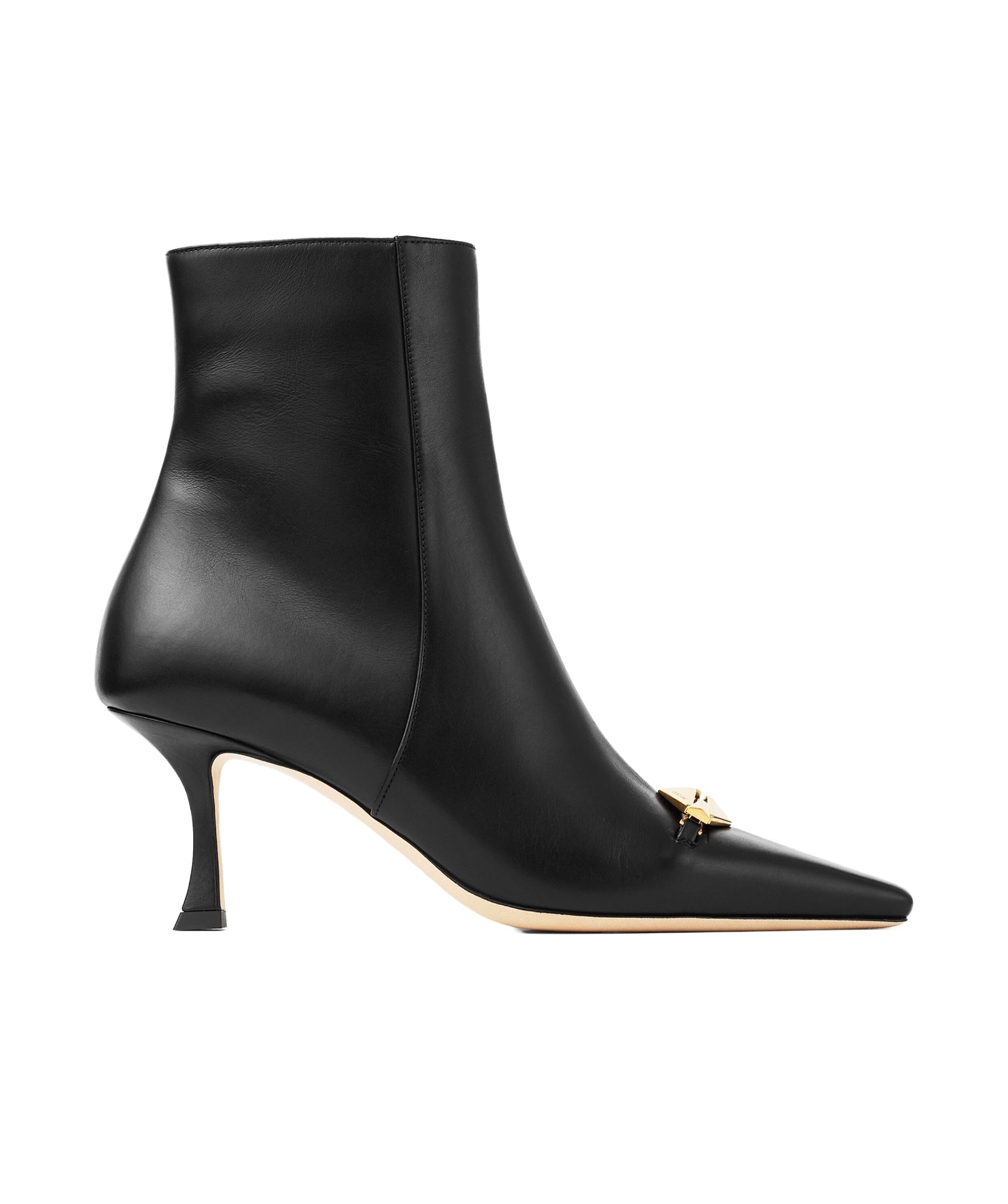 Jimmy Choo High Heel Leather Boots In Black