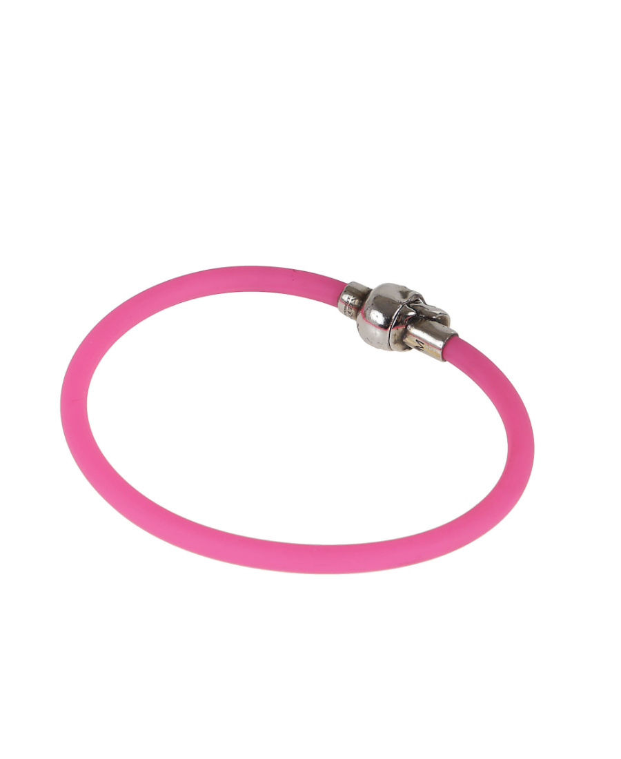 Alexander Mcqueen Skull-plaque Bracelet In Pink