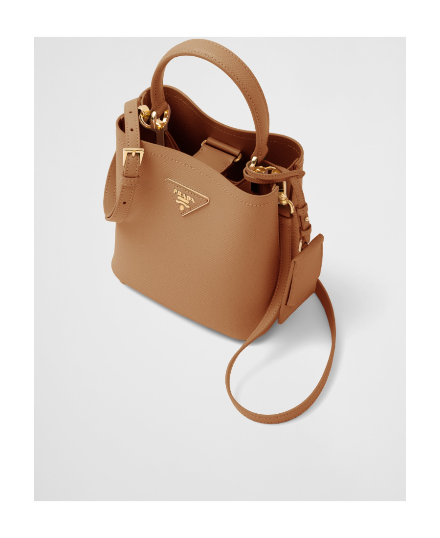 Prada Medium Panier Tote Bag In Brown