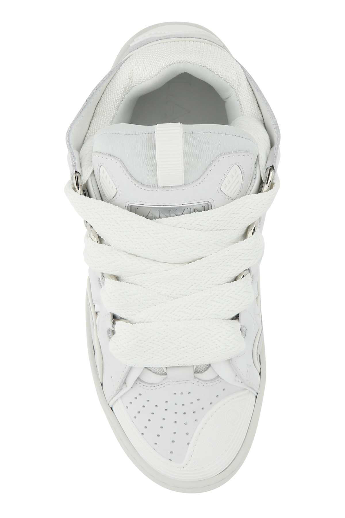 Lanvin Oversize-laces Low-top Sneakers In White