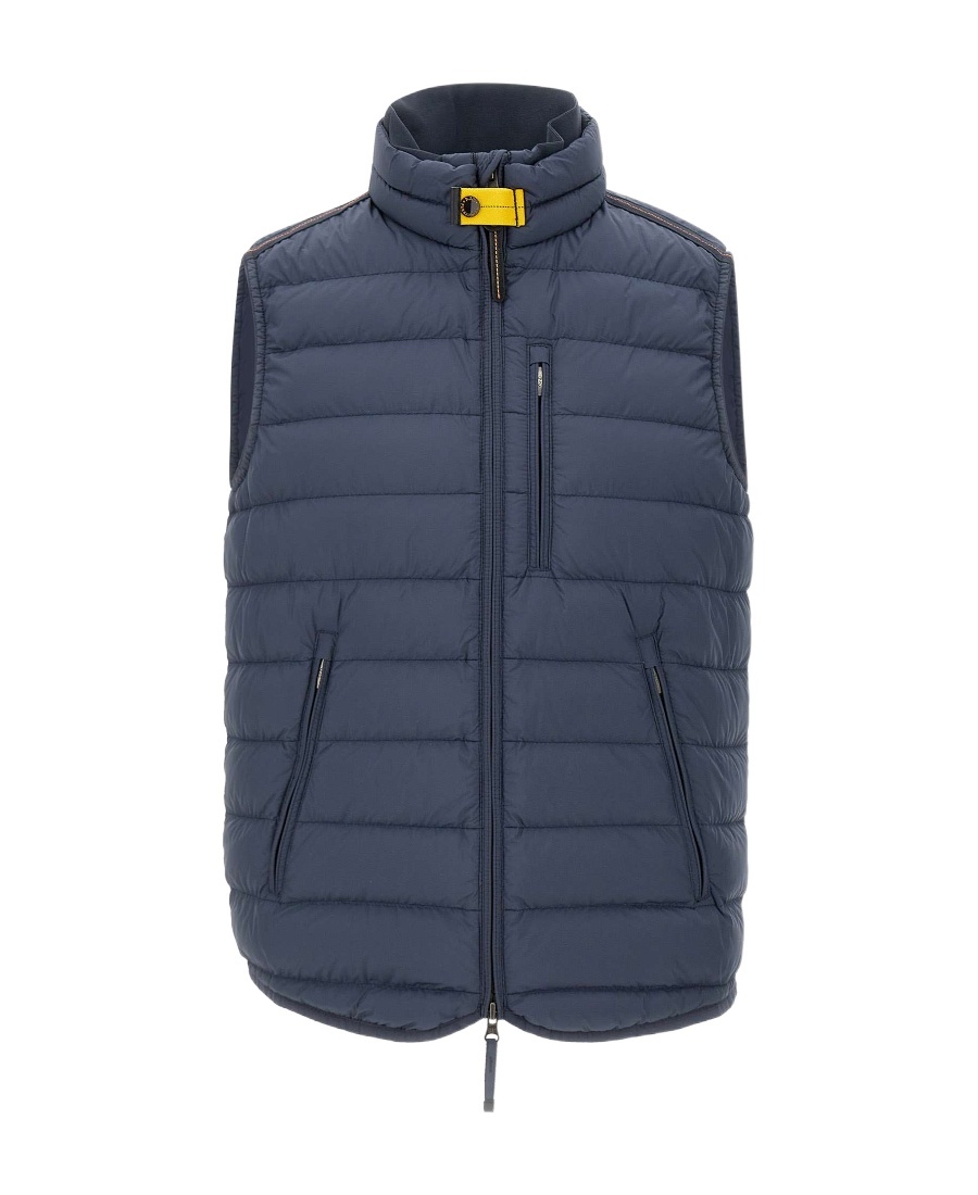 Parajumpers Zipper Down Vest In Blue