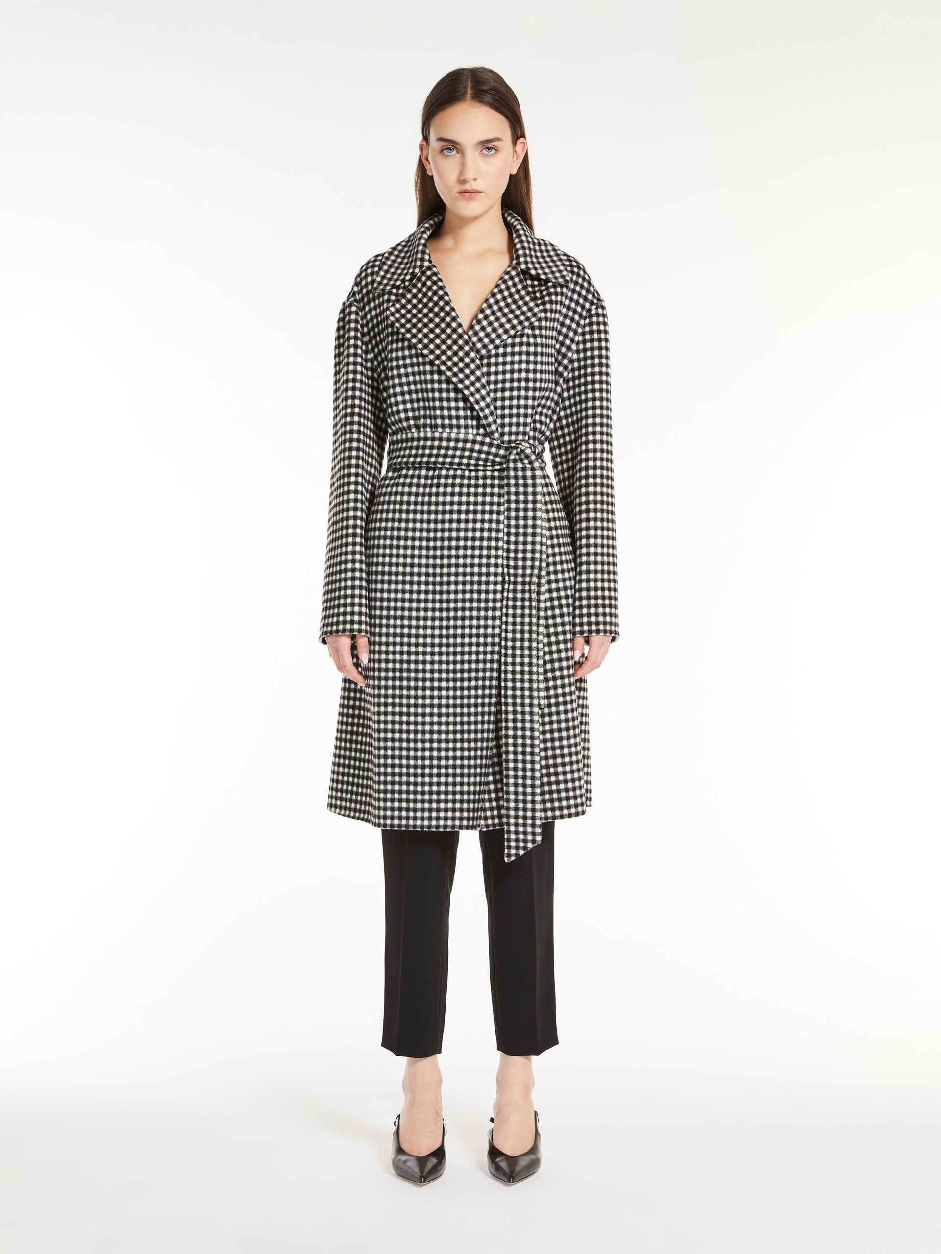 MAX MARA PLAID WOOL COAT 