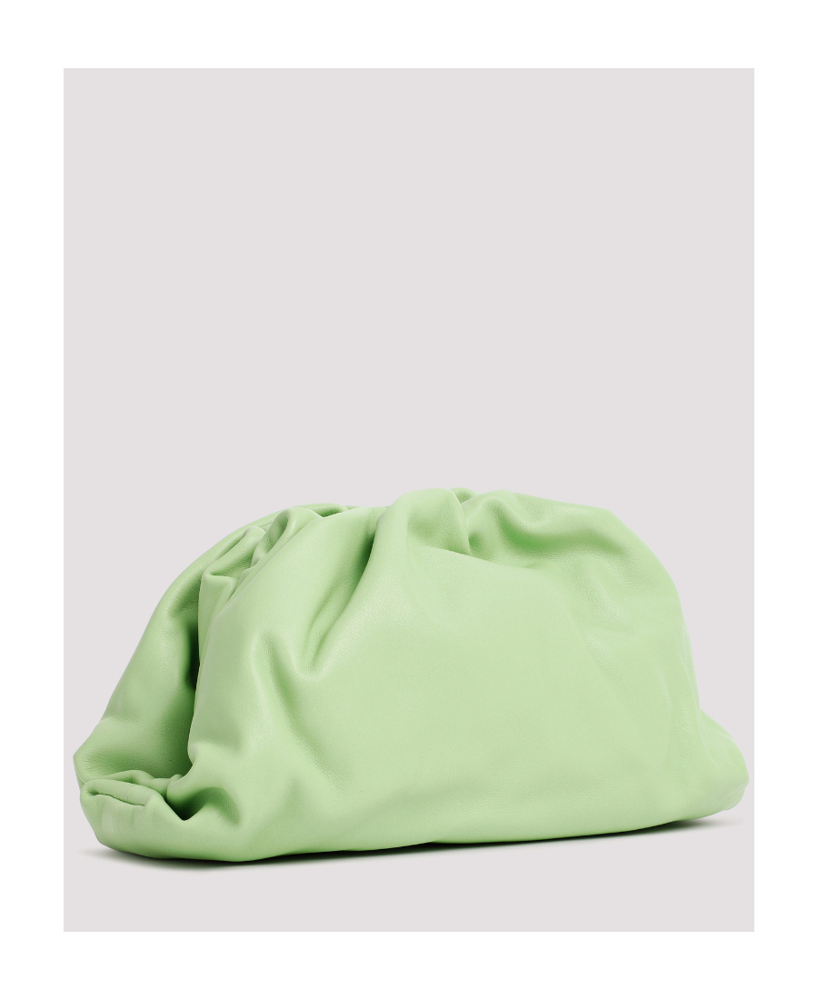 Bottega Veneta The Pouch Clutch Bag In Green