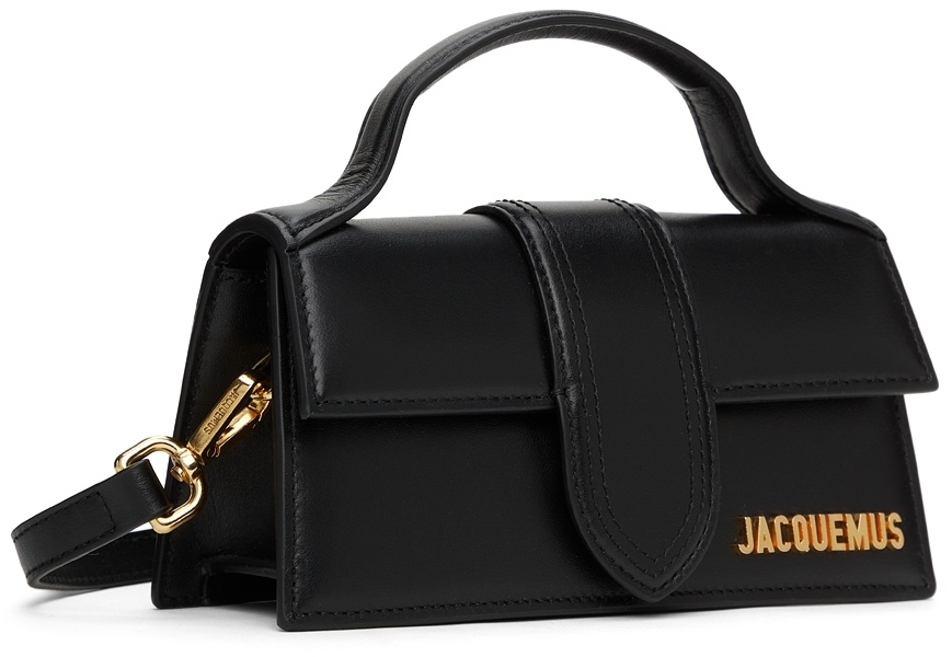 Jacquemus Le Bambino Small Leather Shoulder Bag In Black