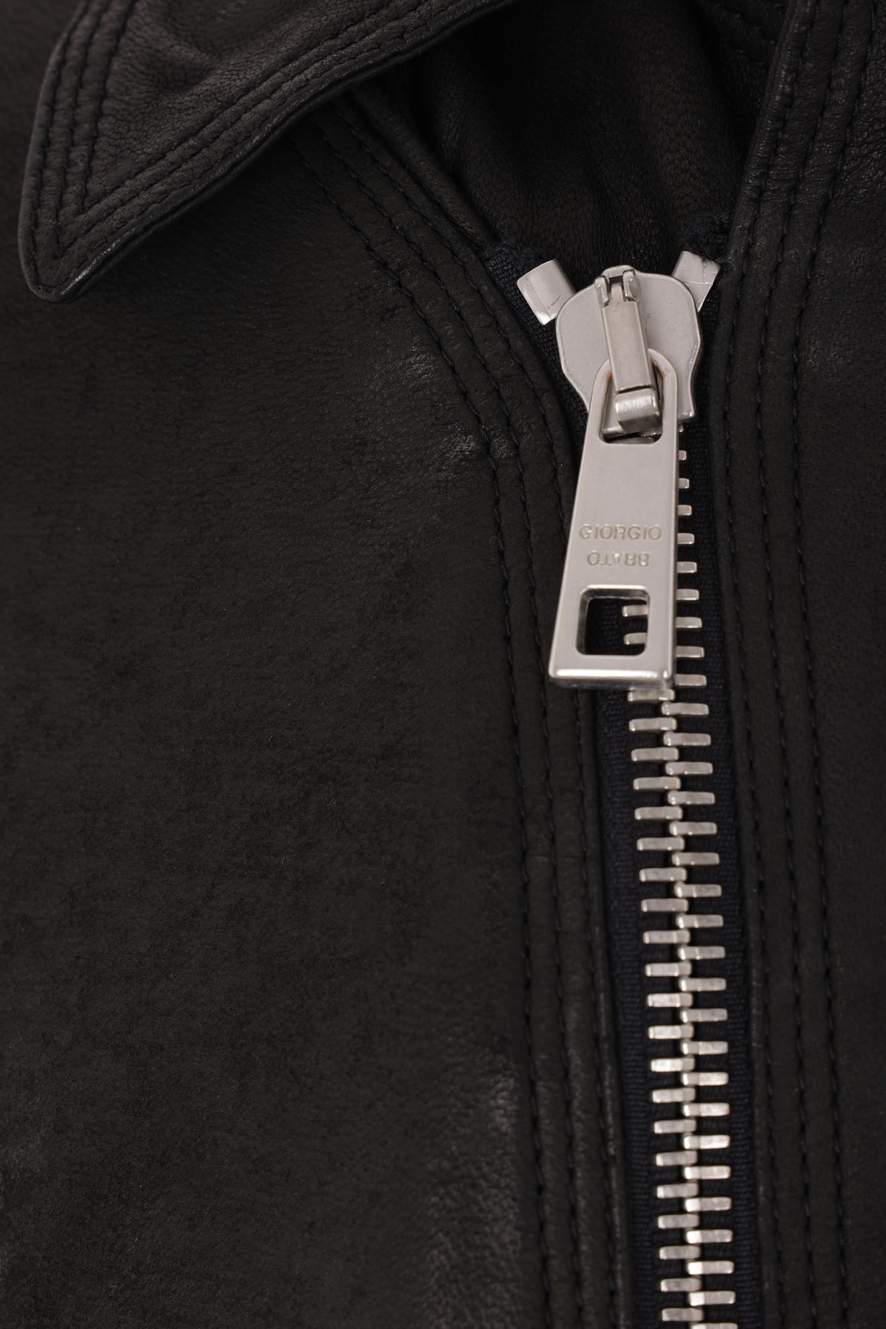 Giorgio Brato Biker Jacket In Black