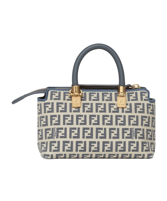 Fendi Mini By The Way Tote Bag In Gray