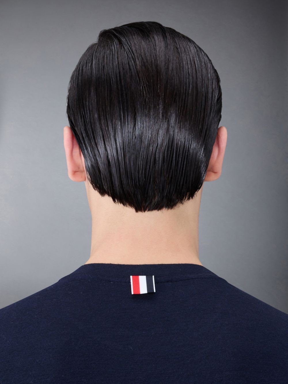 Thom Browne Oversized Cotton Long Sleeve T-shirt In Black
