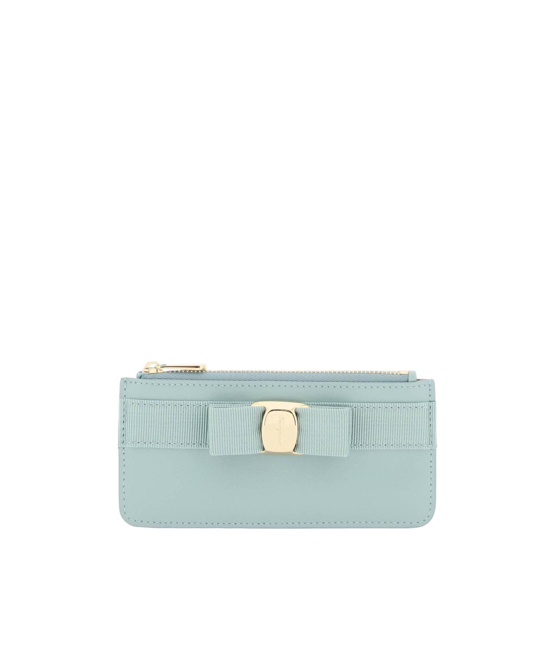 Ferragamo Logo Card Pack In Green