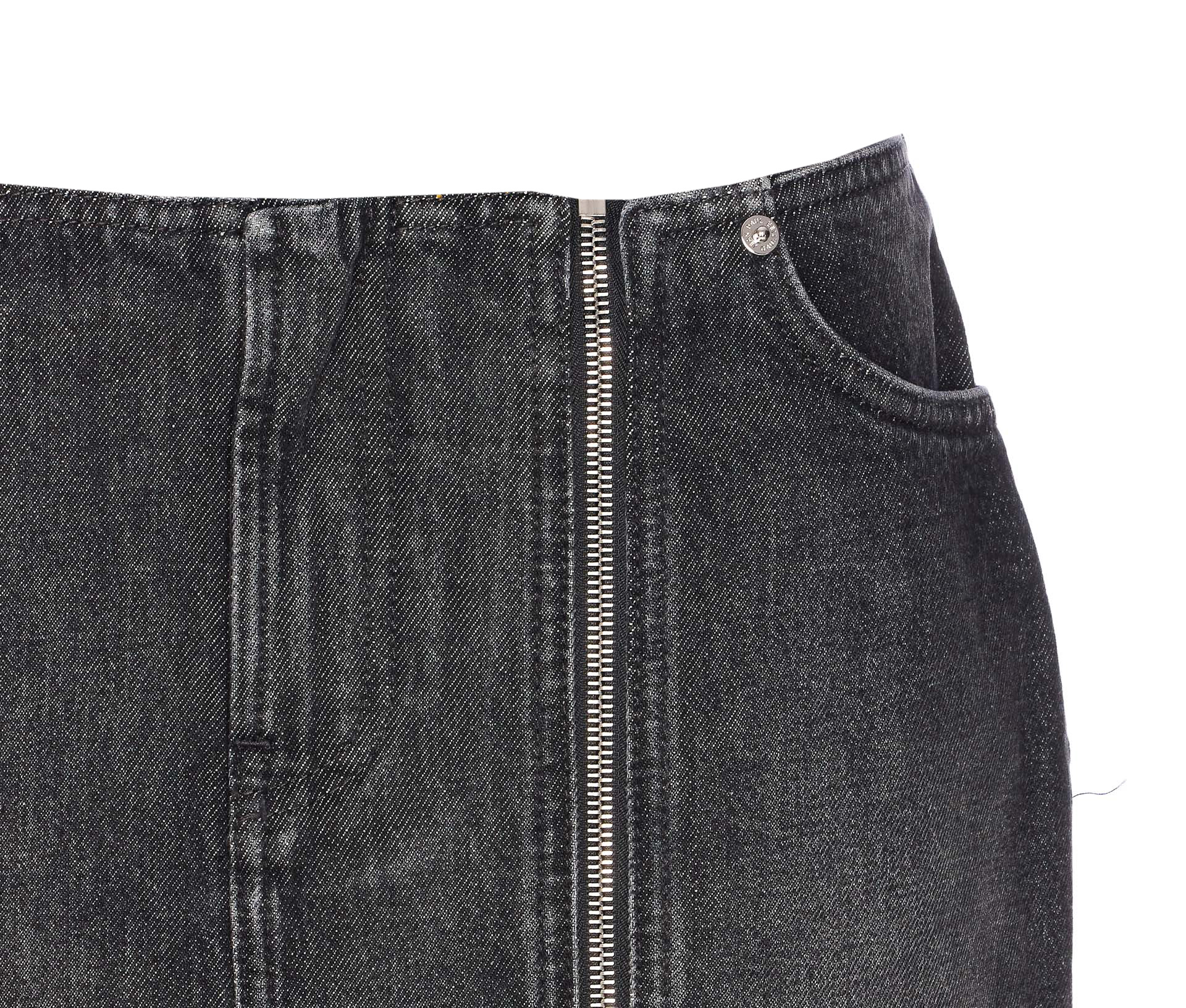 Jean Paul Gaultier Mini Skirt With Pockets And Belt Loops In Black