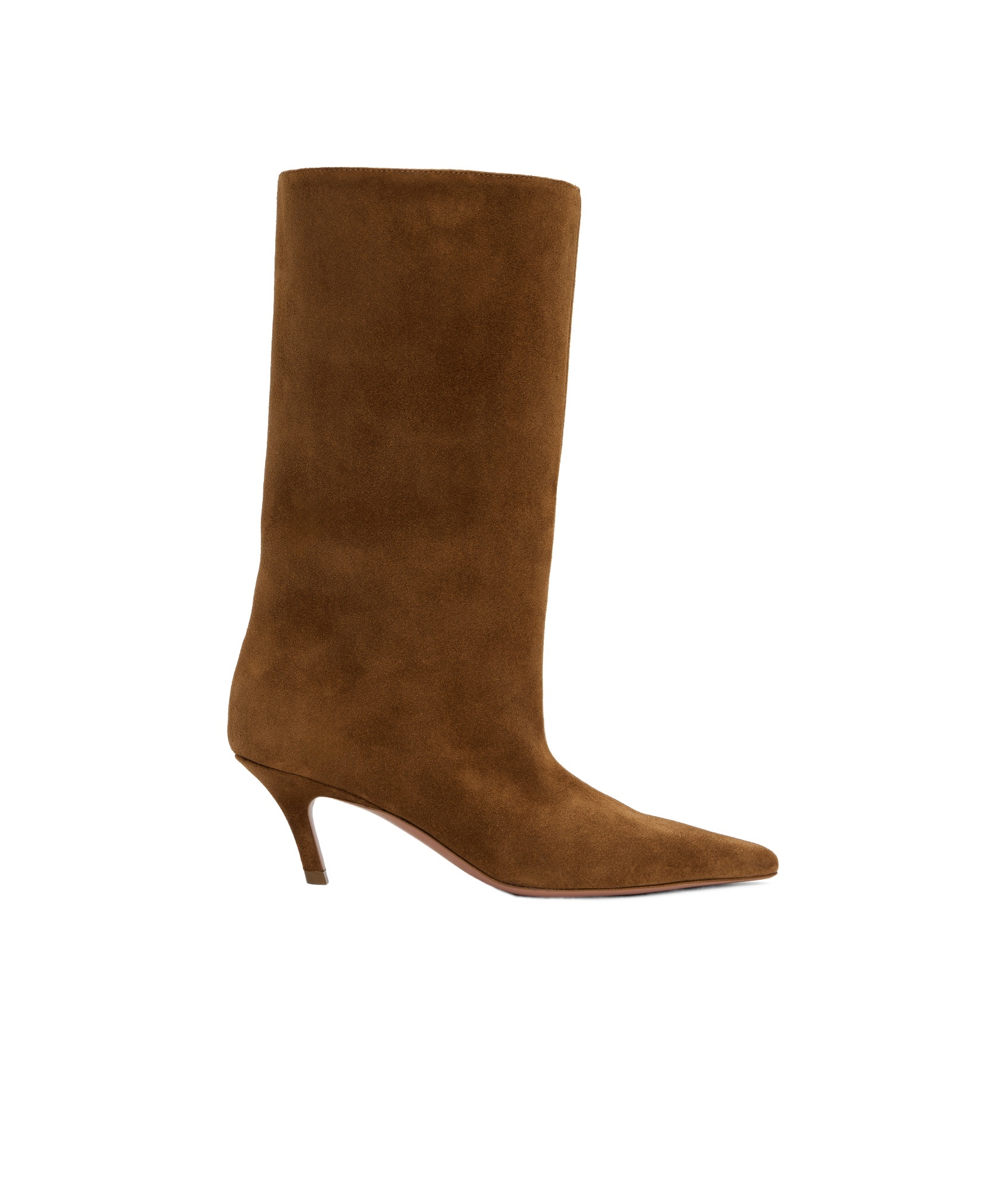 AMINA MUADDI POINTED SHORT BOOTS