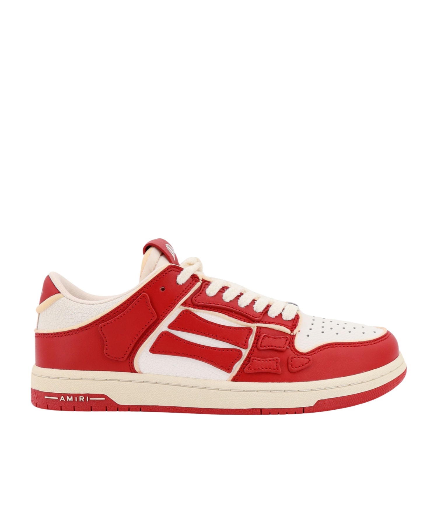 Amiri Collegiate Skel Top Low Sneakers Men In Red