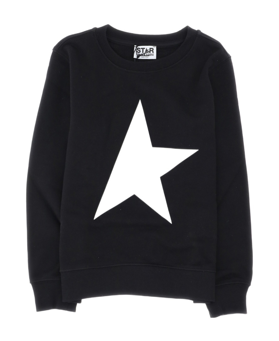 Golden Goose Star-print Crew-neck Sweatshirt In White
